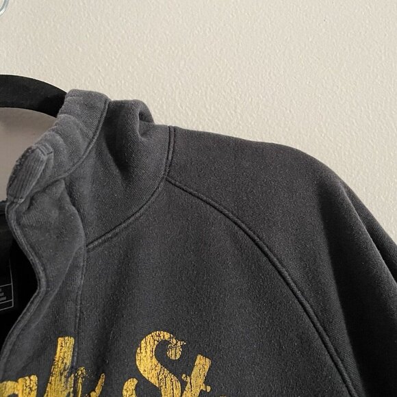 Reebok Pittsburgh Steelers Football Club Graphic Wmn M Split Neck DIY Cut Hoodie - Picture 7 of 12